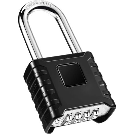 Vorhängeschloss Mit Zahlencode 4-stellig - 17,5cm Stahlseil Mehrzweck