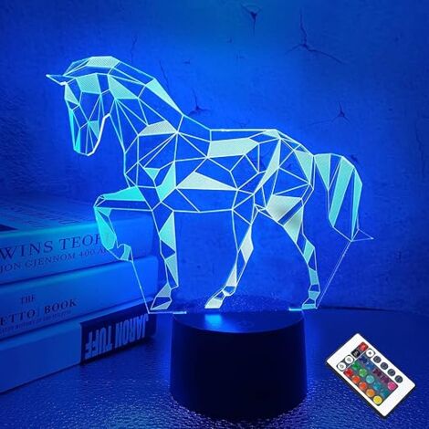 3D Bitcoin Nachtlicht Mit Fernbedienung | 16 Farben, LED Acryl Tischlampe | Für Kinderzimmer, Nachtisch, Als Geschenk