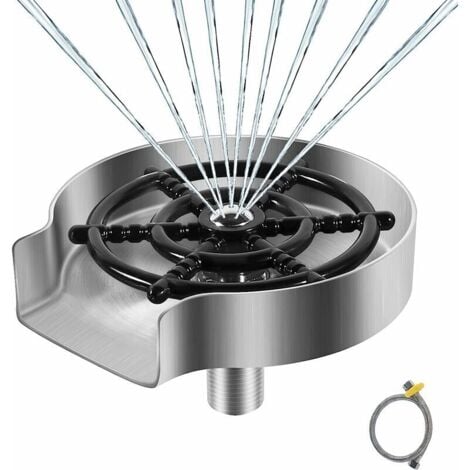 2 Stück Spülen-Abdeckungen Für Wasserhahnlöcher - Edelstahl & Kunststoff