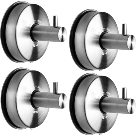 Saugnapfhaken Set - 4 Stück, 5 Kg Tragkraft, Ohne Bohren