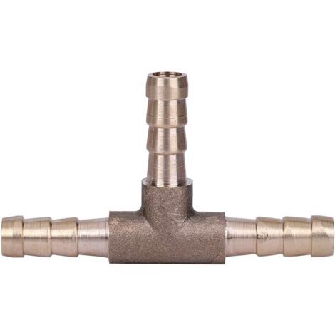 10x Messing T-Stück 12 Mm – 3-Wege Schlauchverbinder Mit 30 Klemmen, Für Luft, Wasser, Öl & Kraftstoff