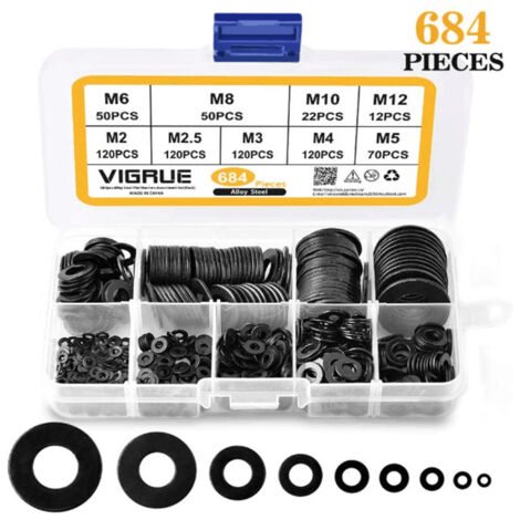 300 Stück Nylon Flachscheiben M3 – 8 Mm Außen-? Produktbild-Vorschau 6