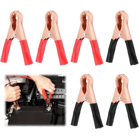 WANGCL 2 Stück 30A Krokodilklemmen - Starthilfekabel Für Auto-Batterie