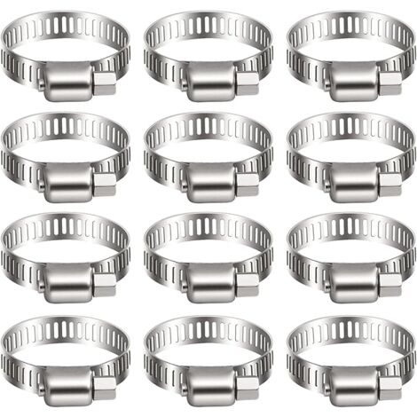 25x Edelstahl-Kabelschellen 1/4 Zoll (6.35mm) – Typ R, Gummiisoliert, Aus 304er V2A, Für Schläuche & Kabel