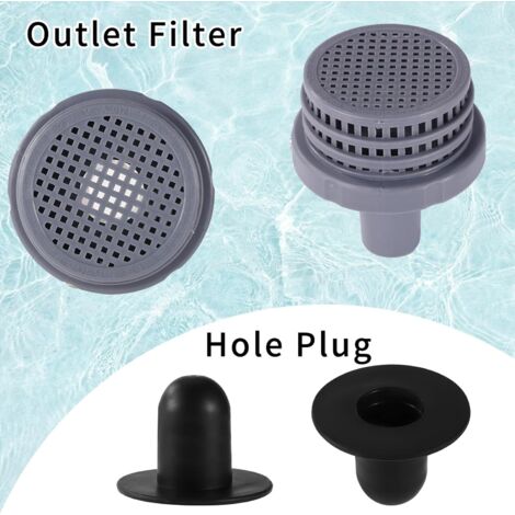 Lot De 4 Bouchons Pour Piscine Hors Sol - Compatible Intex, Tuyau 3,18 Cm (1,25") | Étanchéité, Nettoyage Filtre