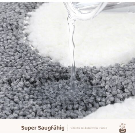 Niedlicher Badteppich 45x60cm - Super Saugstark & Rutschfest Mit Plüsch Mikrofaser