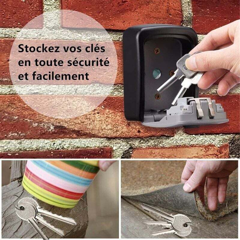 Cassaforte Portachiavi Da Esterno A Combinazione - Impermeabile, Montaggio A Parete | Per Casa/Airbnb