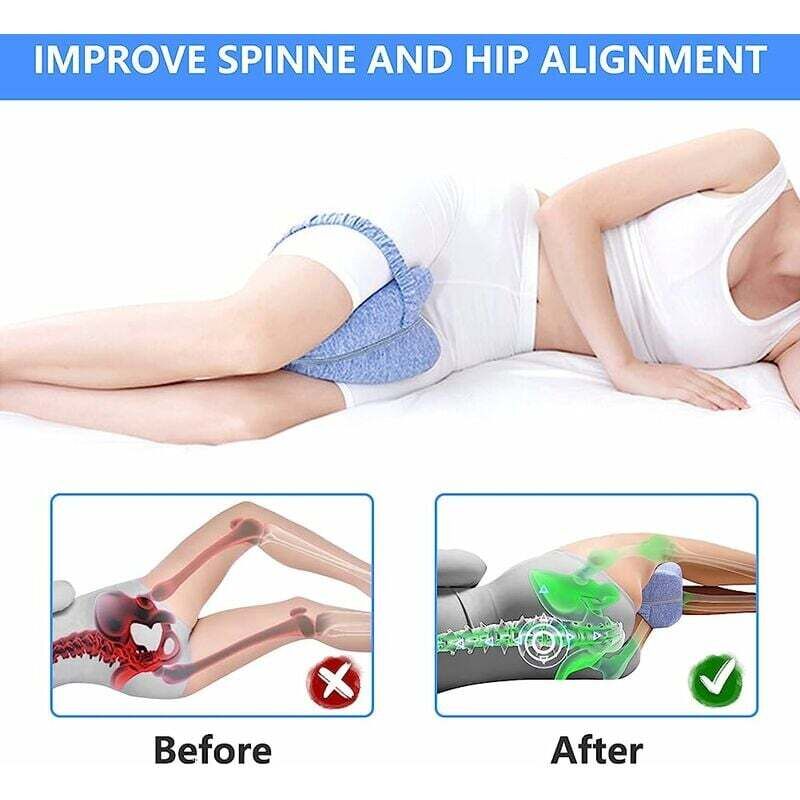 Cuscino Da Abbraccio Per Chi Dorme Su Un Fianco - Supporto Per Gambe, Ginocchia E Schiena - Ideale Per Gravidanza - Foto 5