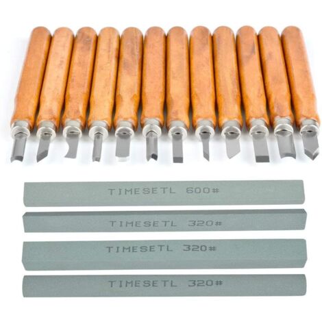 KAKURI Set Di 5 Scalpelli Giapponesi Per Intaglio Legno – Acciaio Shirogami #2 E Manico In Rovere Rosso – Fatti A Mano In Giappone - 3