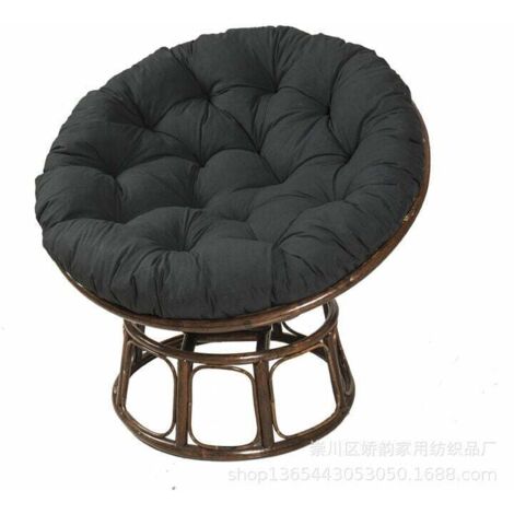 Waigg Kii Cuscino per sedia da giardino spesso 5/8 cm, impermeabile, rotondo, per esterni, veranda, altalena, pavimento, giardino (50 x 50 x 8 cm, verde a