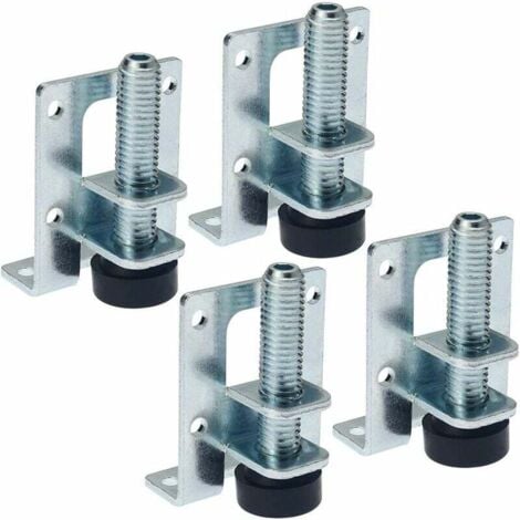 Piedini Per Altoparlanti Anti Vibrazione | 50 Mm X 20 Mm, In Alluminio E Gomma - Confezione Da 4 Pezzi