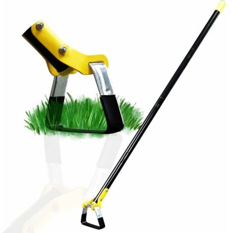 Zappa da giardino, 182 cm, zappa da giardino triangolare, zappa da giardinaggio con lama affilata per scavare, diserbare, tagliare e perdere terreno, lunghezza regolabile manico in metallo, 1,8 m