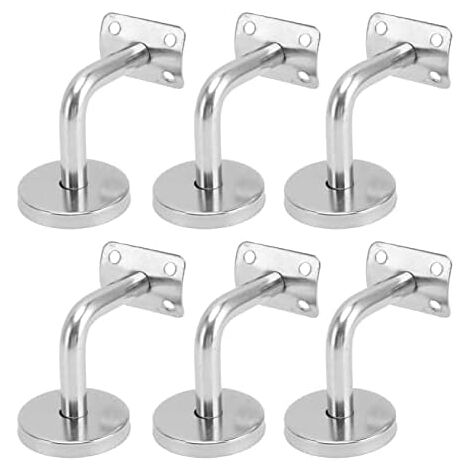 Set 5 Staffe Per Corrimano In Acciaio Inox - Supporti Parete Per Scale Interne Ed Esterne - Foto 9