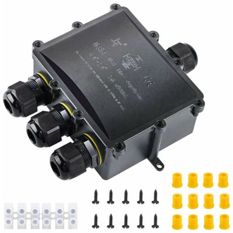 Giunto Elettrico Impermeabile, CTRICALVER 5 Pacchi Connettori Elettrici IP66, 3 Poli Scatola Connettori Impermeabile Per Diametro Del Cavo 6-12mm, Connettore Stagno - Foto 5