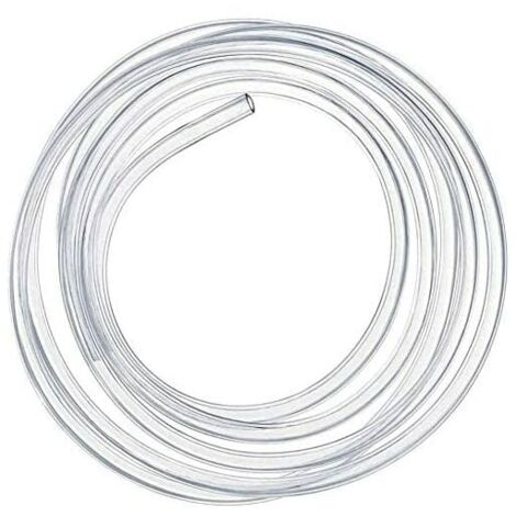 SLTAXAR Silicone Tubo 3mm ID x 6mm OD, 4m Flessibile Silicone Gomma Tubi Tubo Flessibile PVC Tubo Gomma Trasparente Acqua Aria Flessibile Tubo per Pompa Trasferimento, Acquario e Tubo Aria
