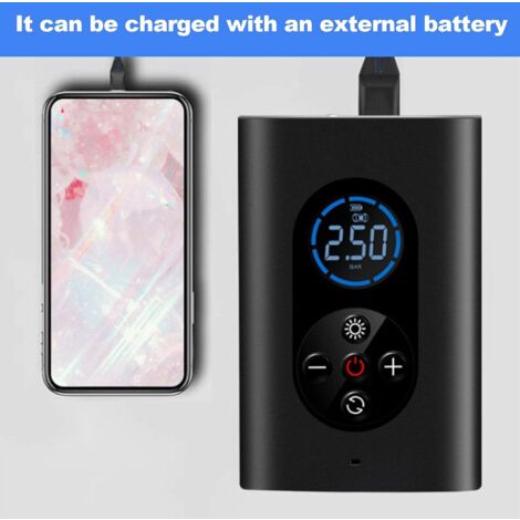 Pompa Di Gonfiaggio Elettrica Portatile Senza Fili - Ricaricabile, Per - Foto 10