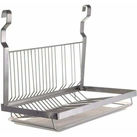 AMZMUKAUP 1 Pezzi Scolapiatti Pieghevole, Piatti Posate Gocciolatoio da Cucina Campeggio Sgocciolatoio Lavandino Organizer da Cucina Vassoio Scolapiatti Vassoio da cucina salvaspazio, Grigio