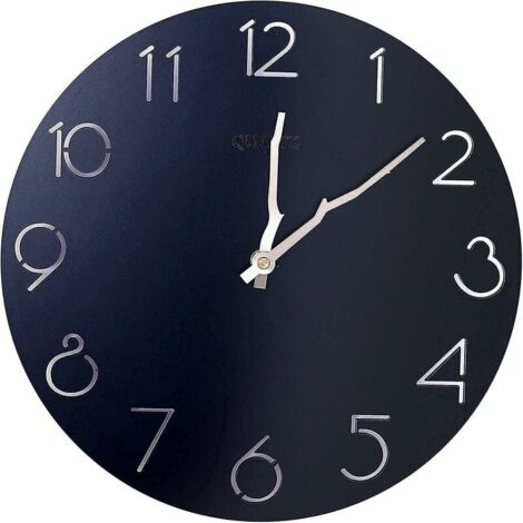 Orologio Da Parete Silenzioso 20 Cm - Numeri Grandi - Moderno - Verde Acqua - Per Cucina, Camera, Ufficio - Foto 2