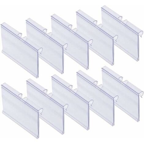 Porta Etichette Acrilico Trasparente - 40 Pezzi 8x5 Cm | Per Prezzi E Biglietti - Foto 6