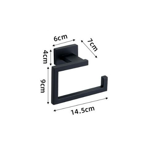 Housoutil Porta Rotolo di Carta Igienica a Molla Regolabile, Supporto di Ricambio in Abs 16 Cm, Set da 6 Pezzi per Accessori Bagno Famiglia