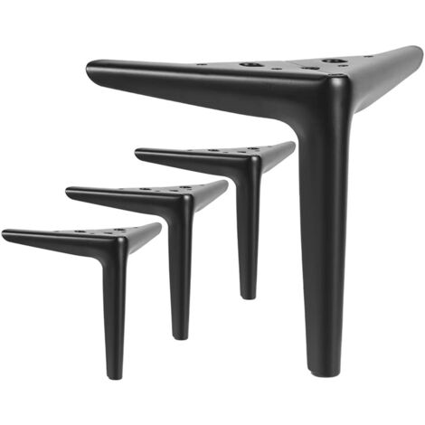 8 Staffe Per Gambe Mobili In Metallo Zincato 10x10 Cm – Piastre Piatte Con 5 Fori, Per Rinforzare Divani, Tavoli E Sedie