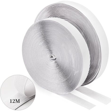 Nastro Biadesivo Gancio E Anello 5m X 5cm - Forte Adesione, Per Fissare Zanzariere, Decorazioni, Oggetti