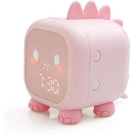 Eichmüller Sveglia Analogica Per Bambini Con Gufo – Luce Notturna E Snooze, Rosa