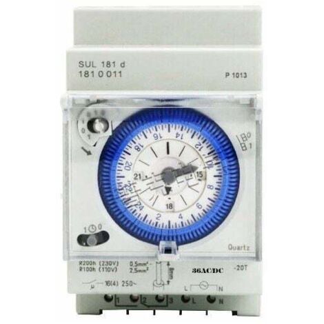 Timer Analogico Da Incasso Talento 111 – 1 Canale, 96 Schede Orarie, Per Illuminazione, Cancelli E Ventilazione, Montaggio Su Guida DIN - 3