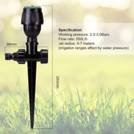 Set da 3 irrigatori da giardino a impulso