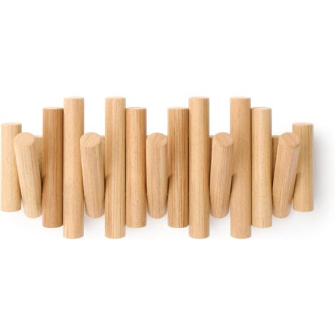 Garneck Ganci Da Parete A Forma Di Uccello – 2 Pezzi In Legno, Portabiti Decorativi Per Casa - 5