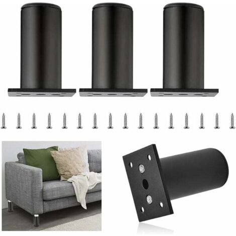 Gambe Per Mobili In Alluminio 5cm - Piedini Regolabili Per Sedie, Tavoli E Armadi - Foto 5