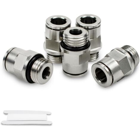 ezqnirk 1 PCS Tubo Flessibile Filetto Maschio Pneumatico Twist