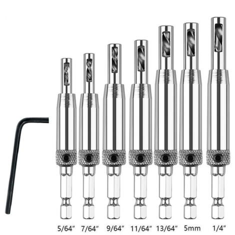 Tornio Punta Pilota Trapano Spotting Centrale Set 6 Pz 1-5 Mm HSS - Foto 13