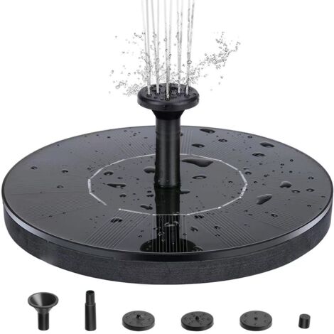 Fontana Solare Galleggiante Per Giardino - 3.5W Con 6 Ugelli, Ideale Per Stagni E Vasche Per Uccelli - Foto 3