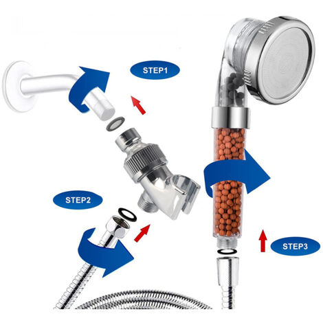 Soffione Doccia Portatile Ad Alta Pressione Con 3 Modalità - Per Bagno E Viaggio - Foto 8