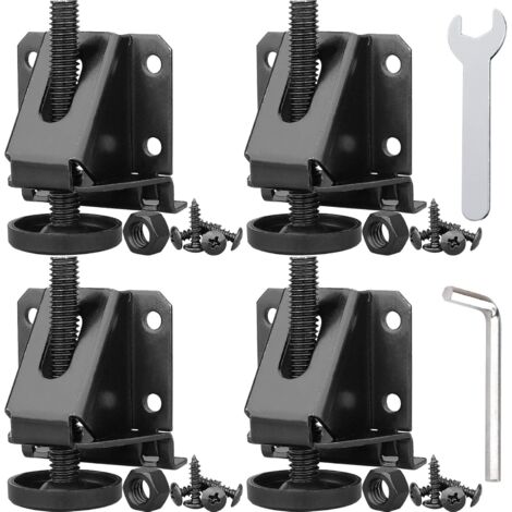 Qixuer 8Pcs Piedini di Livellamento Regolabili,Tavolo Cursori Protezioni Pavimenti Gambe Piedini