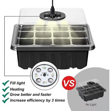 10 PZ VASSOIO Di Propagazione Pianta Vivaio Pianta Vivaio Cartone Antipasti Per EUR 30,30 - Foto 7