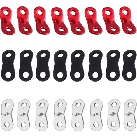 6 pezzi Fibbia tenditore corda tenda da campeggio Fissaggio corda gancio per tenda da sole Nero 4 mm x 4 m | Leroy Merlin
