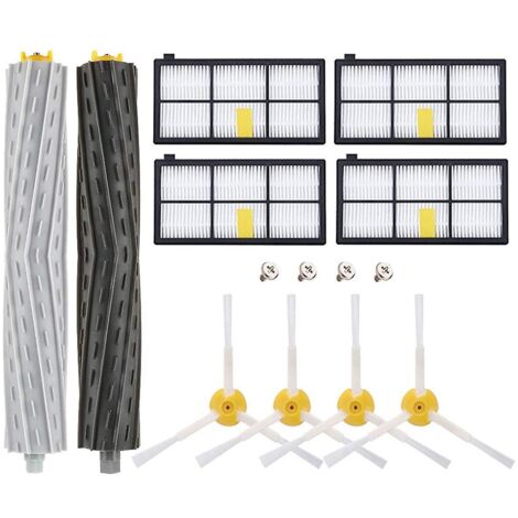 Sacchetti Di Ricambio Per IRobot Roomba Serie I E J - 3 Pezzi, Per Clean Base, Bianco