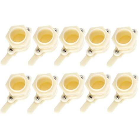 4 Rubinetti Per Miele In ABS Alimentare - Valvole A Saracinesca Per Estrattori E Secchi, Foro 40mm - Foto 12