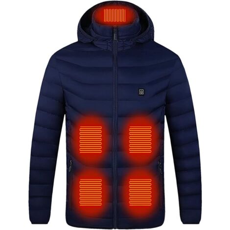 Giacca Riscaldata Donna CRMY - Cappuccio Antivento, USB, 3 Livelli Temperatura, Power Bank Non Inclusa - Foto 1