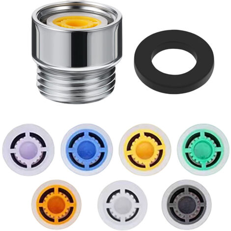 Riduttore Flusso Doccia - 7 Portate 4-12L/min, Ottone, Risparmio Acqua - Foto 5