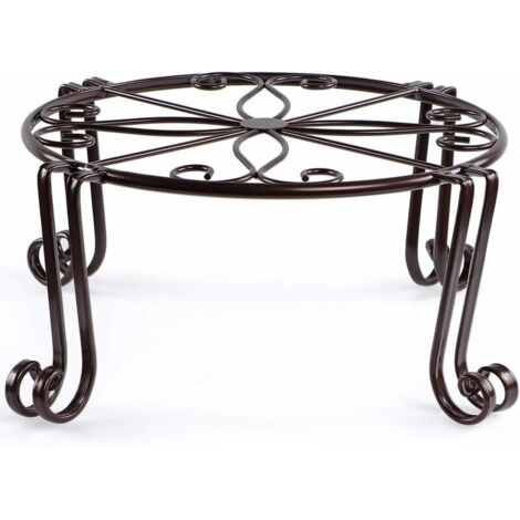 Set 3 Supporti Per Piante In Metallo - Portavasi Da Pavimento Stile Moderno E Vintage, Antiruggine Per Interni/Esterni - 2