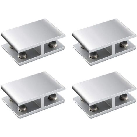Furniture Limited - Mensole in Vetro Trasparente 2 pz 80x12 cm