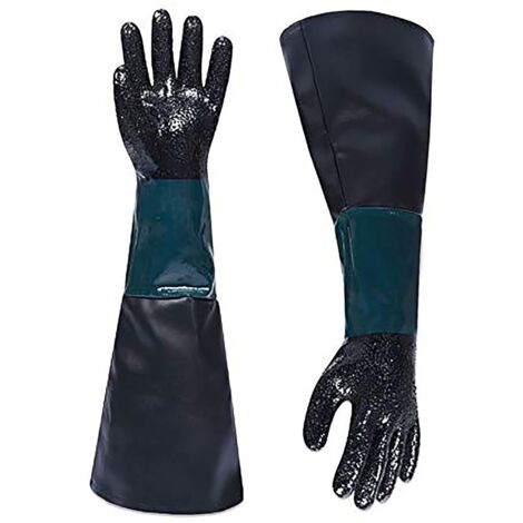 Guanti Da Laghetto 74cm - Guanti In Gomma Per Pulizia Stagni E Acquari