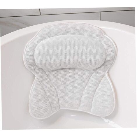 Acquista Cuscino da bagno per vasca da bagno, cuscino per spa - Cuscino per vasca da bagno con rete traspirante 4D Air Mesh e 6 ventose antiscivolo Accessori in Italia a partire