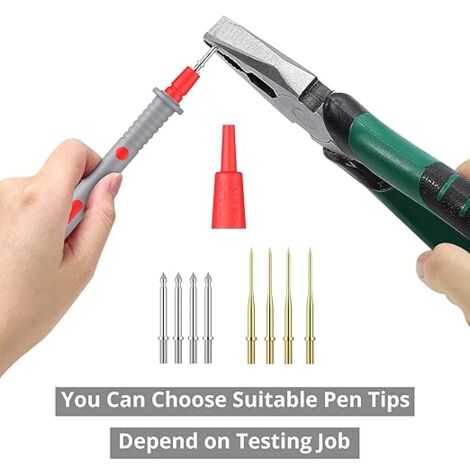 SONDE DI PROVA Durevoli Multimetro Sonde Di Prova Micro Pin Multimetro Piombo Di EUR 13,91 - Foto 9