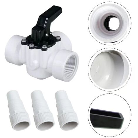 Valvola A Sfera 3 Vie Per Tubi PE - Giunto Plastica 32mm, Per Irrigazione Giardino - Foto 5