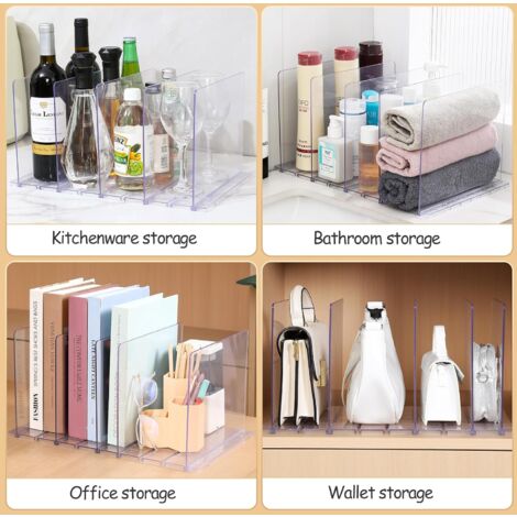 Organizer Per Armadio Da Cucina ASTOTSELL - Set Di 2 Scaffali In Metallo Per Ottimizzare Lo Spazio - Foto 6