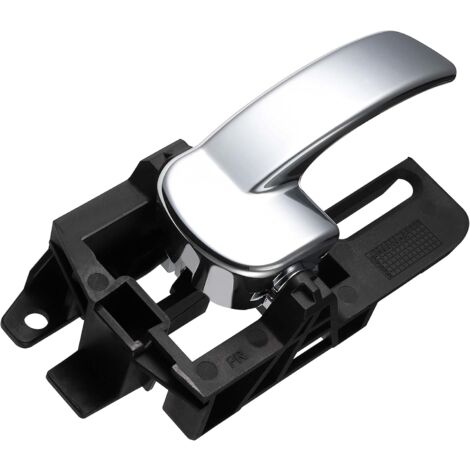 Samfox Maniglia Interna Auto Posteriore Destra Per Nissan Qashqai 2007-2013 - Ricambio ABS Cromato Nero Argento - 80670JD00E